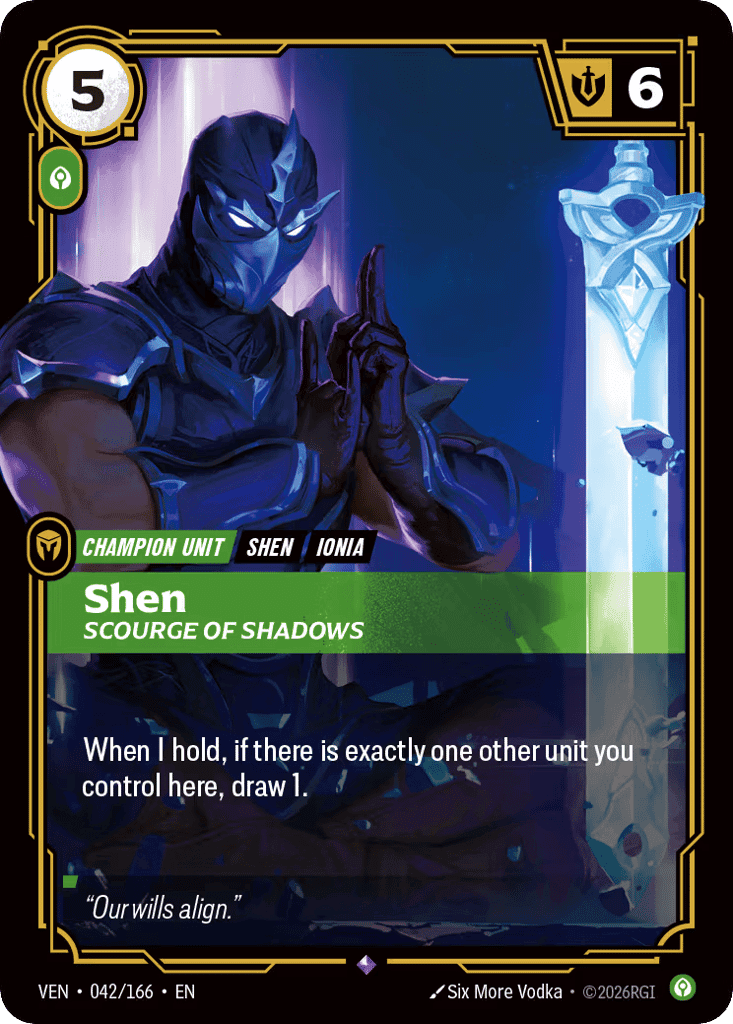 Shen, Scourge of Shadows [VEN 042/166] (Foil)