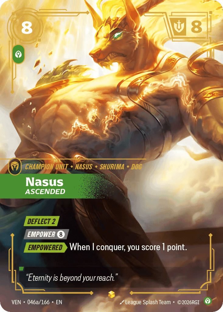 Nasus, Ascended (Alternate Art) [VEN 046a/166] (Foil)
