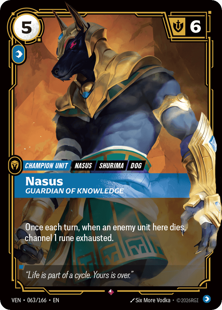 Nasus, Guardian of Knowledge [VEN 063/166] (Foil)