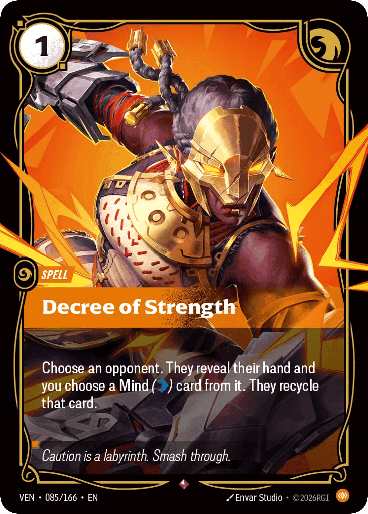 Decree of Strength [VEN-085] (Foil)